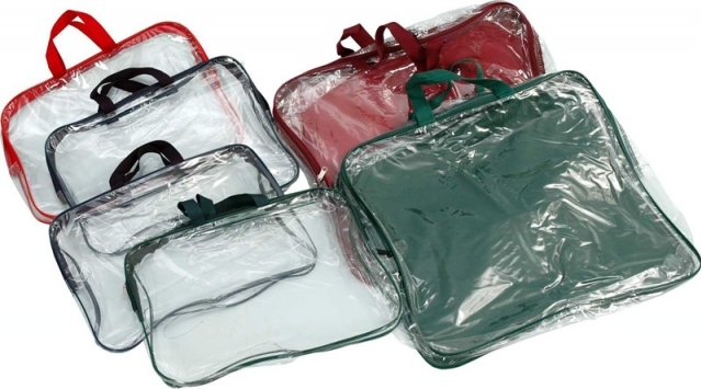 сумка пвх, гелевые, силиконовые, сумки, на молнии, с ручками, набор сумок, прозрачные, для роддома